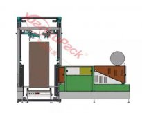 穿箭打包自動放護(hù)角組合,穿箭打包機(jī)+自動放護(hù)角機(jī)