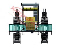 水平打包機(jī)與自動防護(hù)角組合,水平打包+自動防護(hù)角